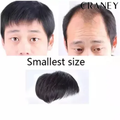 wig for men real human hair hair extentsion short hair wig for men toupee hair black Wigs short hair clip Handsome Balding Smallest size
