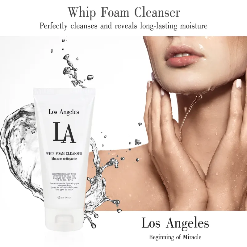 ภาพสินค้าโฟมล้างหน้า วิปโฟม วิป โฟม คลีนเซอร์ ลา 80 มล. Whip Foam Cleanser LA 80 ml. สำหรับผิวอ่อนโยน ลิขสิทธิ์จาก U.S.A. จากร้าน Global Vitamin บน Lazada ภาพที่ 2