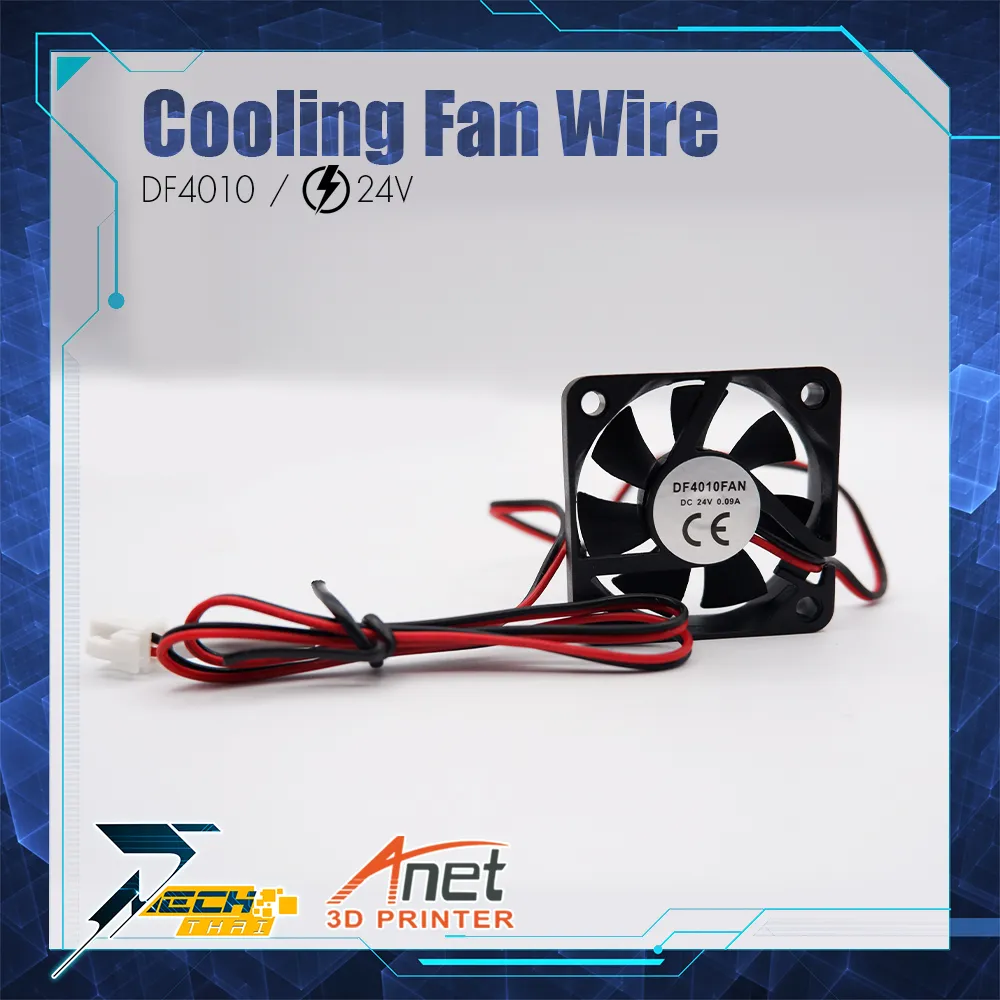 พัดลม 3D Part Anet ET4 4010 24V Cooling Fan wire 50cm For ET4,ET4+,ET4 Pro,ET5 ,etc 3D Printer 1 piece / 1 ชิ้น