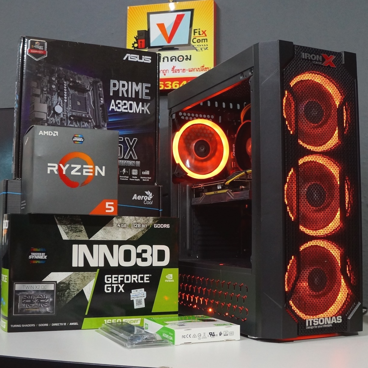 คอมพิวเตอร์ Ryzen 5 5500 เลือกสเปค เลือกเคสได้ครับ - วีฟิกคอม - ThaiPick