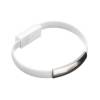 Data cable bracelet สายชาร์จแบบสวมข้อมือ สำหรับ Samsung Android (ขาว)