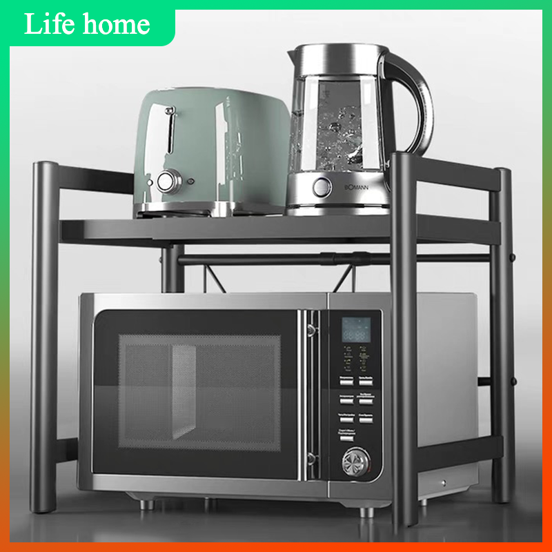 LifeHome ชั้ันวางไมโครเวฟ ชั้นวางของในครัว ชั้นไม้เอนกประสงค์ Microwave Racks ขนาด 1 และ 2 ชั้น ผลิตวัสดุเกรดพรีเมี่ยม แข็งแรง ทนทาน