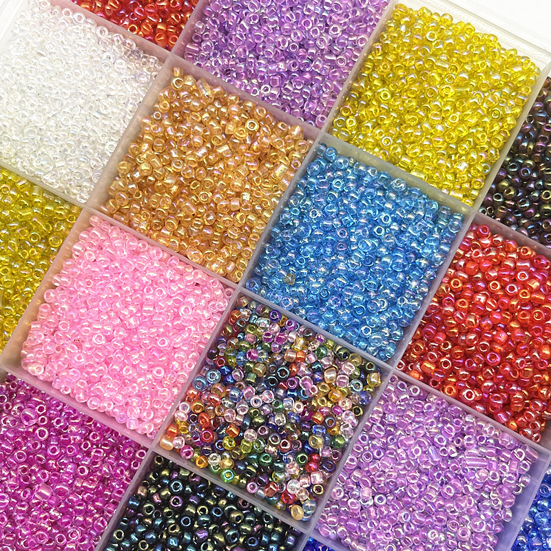 15g 2mm 3mm 4mm Colourful Series Charm Czech Glass Seed Beads for