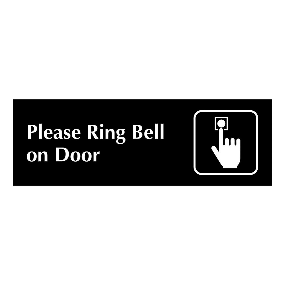 Customized Please Ring Bell on Door Acrylic Sign Plaque Door Doorbell