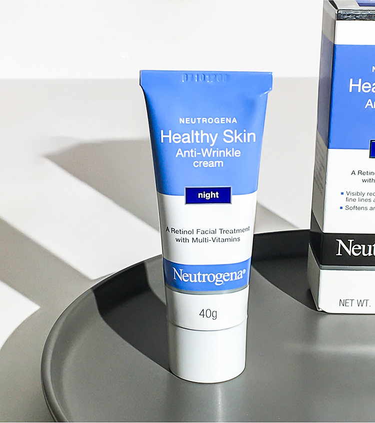 100ของแทneutrogena Healthy Skin Anti Wrinkle Cream Night 40g ผลิตภัณฑ์ครีมดูแลผิวหน้าตอนกลางคืน 5944