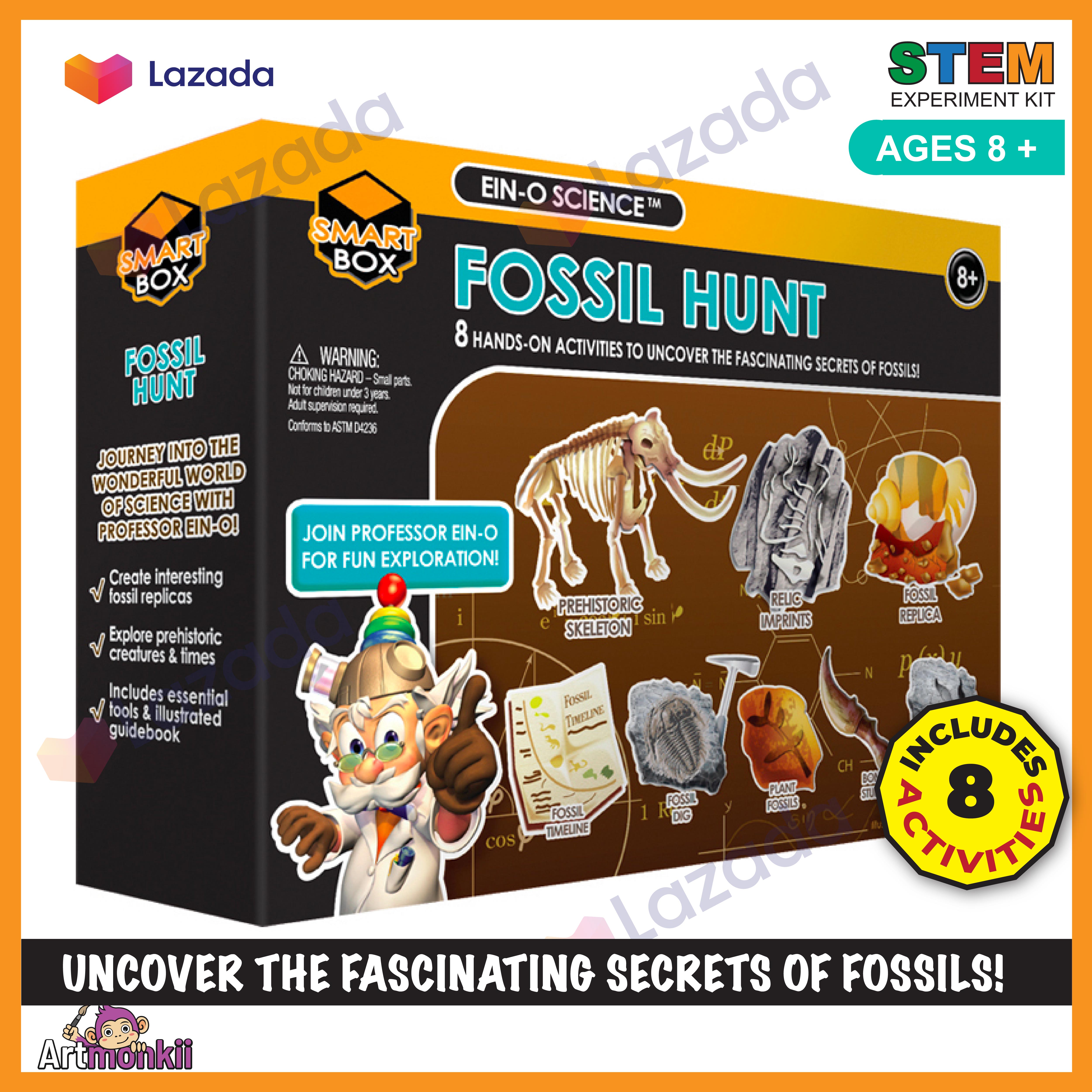 Fossil Hunt Dig, Excavation Kit, Archaeology, Stem kit, Educational toys, Kids craft kits, Kids crafts, Kids art and crafts, craft, Kids toys, stem toy,