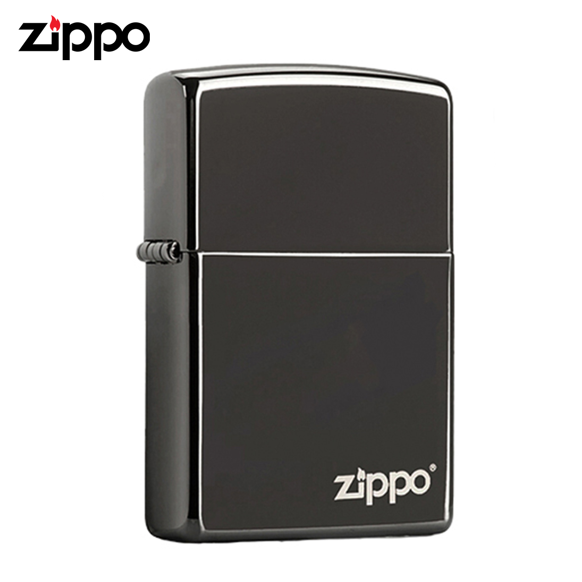 Zippo Classic Black Ice Design with Logo Windproof Pocket Lighter Zippo 150ZL ( Lighter