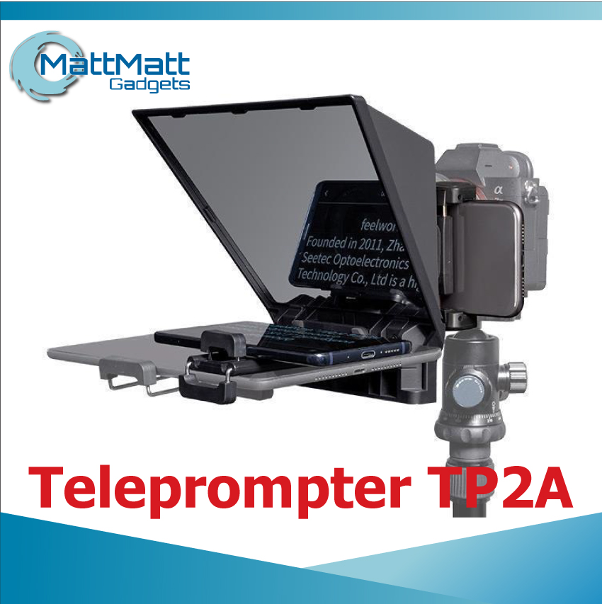 FEELWORLD TP2A Portable 8-inch Teleprompter supports up to 8