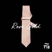 ภาพขนาดย่อสินค้าเนคไทสีโรสโกลด์ Rose gold necktie