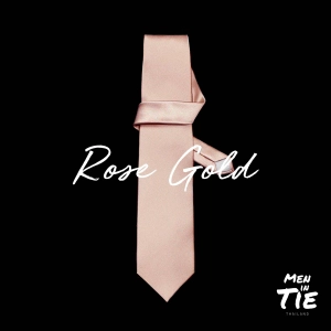 สินค้า เนคไทสีโรสโกลด์ Rose gold necktie