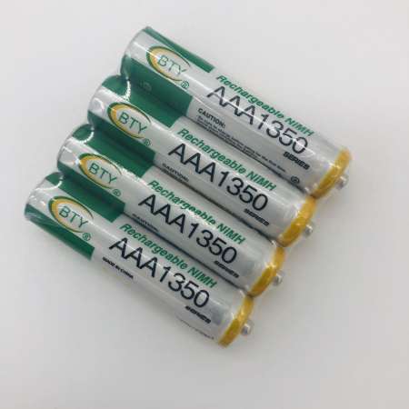 BTY ถ่านชาร์จ AAA 1350 mAh NIMH Rechargeable Battery (4 ก้อน)