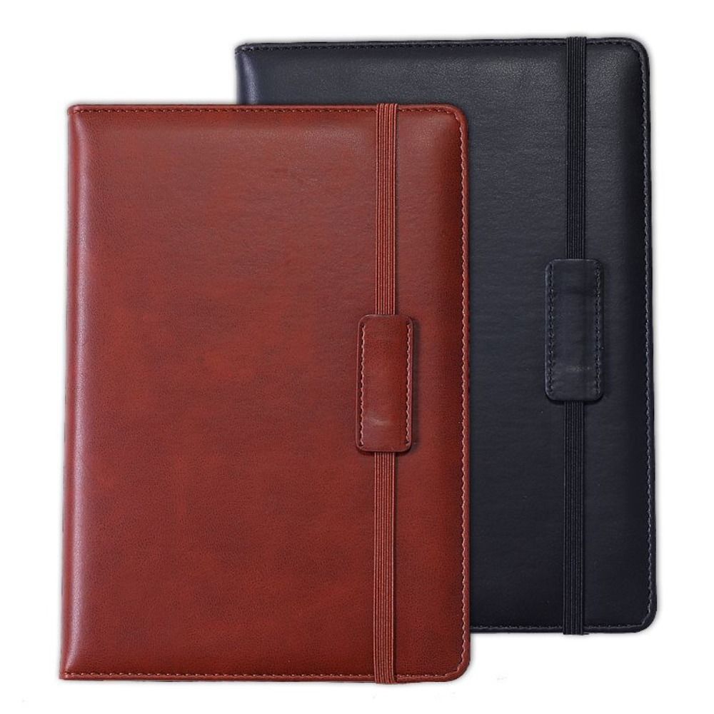 MMLUCK 4 Color Simple High Quality Work Planning Waterproof PU Leather Journal Diary Book A5 Notebook School Office Supplies Business Notepad