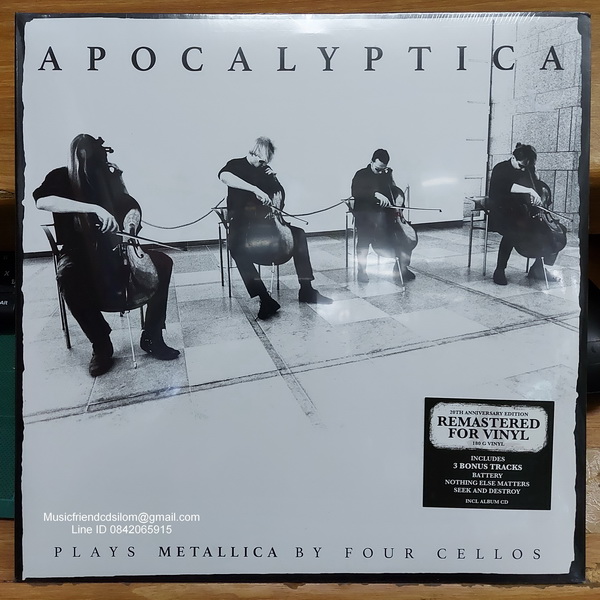 (LP) Apocalyptica - Plays Metallica By Four Cellos (2LP+CD)(Vinyl)(ไวนิล)(แผ่นเสียง)