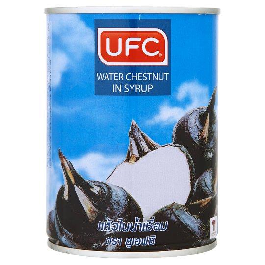 🔥ดีสุดๆ!! ยูเอฟซี แห้วในน้ำเชื่อม 565กรัม UFC Water Chestnut in Syrup 565g ถูกที่สุด✅