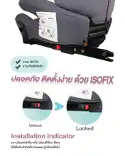 ภาพขนาดย่อของภาพหน้าปกสินค้าGlowy Star คาร์ซีท คาร์ซีทเด็กโต บูสเตอร์ 2in1 carseat Booster isofix รุ่น Travel Kids Fix จากร้าน kidsza shop บน Lazada ภาพที่ 5