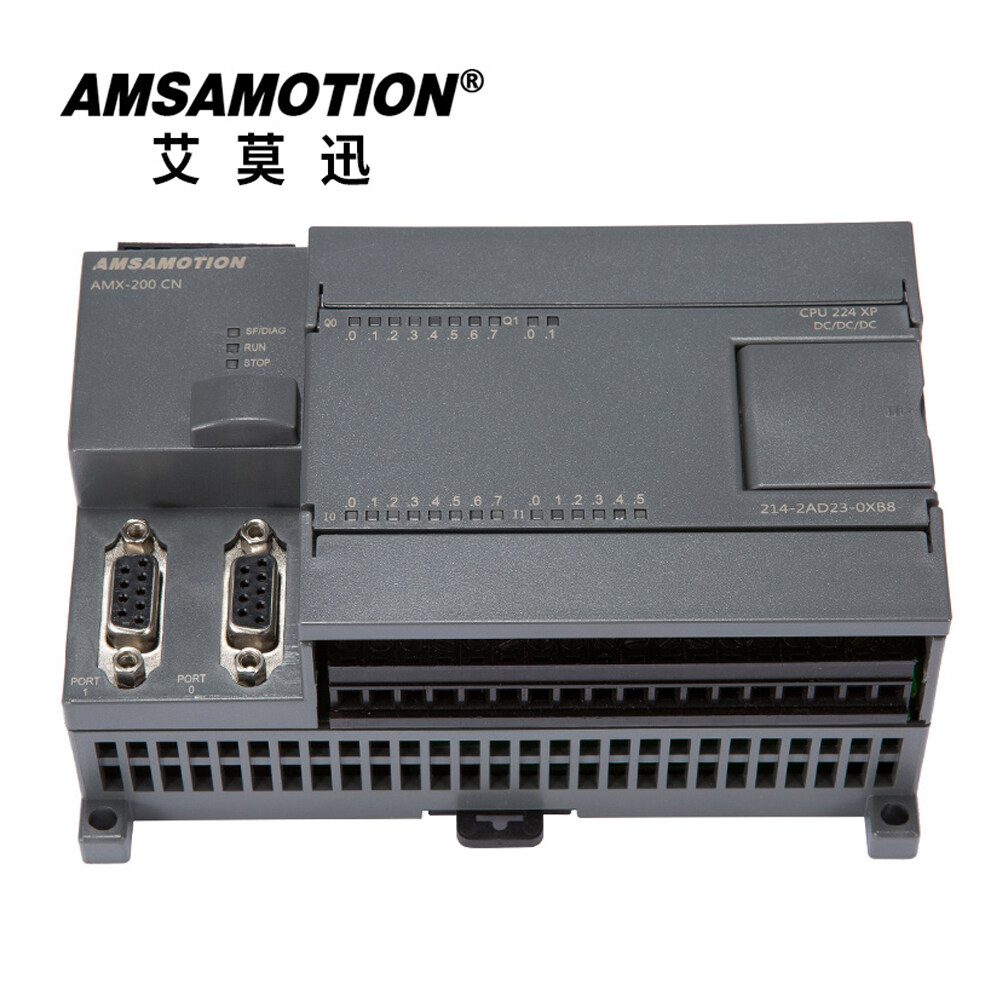 CPU224XP AMSAMOTION AMX-200 ตัวควบคุม PLC ที่ตั้งโปรแกรมได้รีเลย์เอาต์พุต 214-2AD23-0XB8 ใช้งานร่วมกับ S7-200 PLC Amsamotion โรงงานโดยตรงขาย