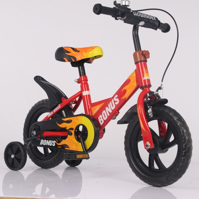 จักรยานเด็ก 12นิ้ว เหล็ก ล้อพลาสติก แถม กระดิ่ง เหมาะกับเด็ก 1.5-3 ขวบ รุ่น: DS-ZS1912”