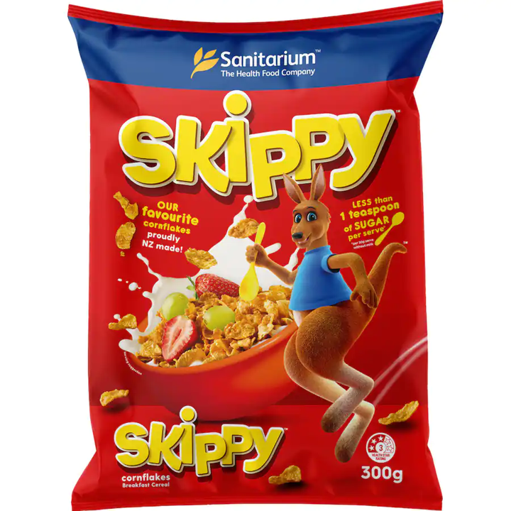 Sanitarium Skippy Cornflakes 300g. แซนนิทาเรียม สคิปปี้ คอนเฟลก ซีเรียล ...