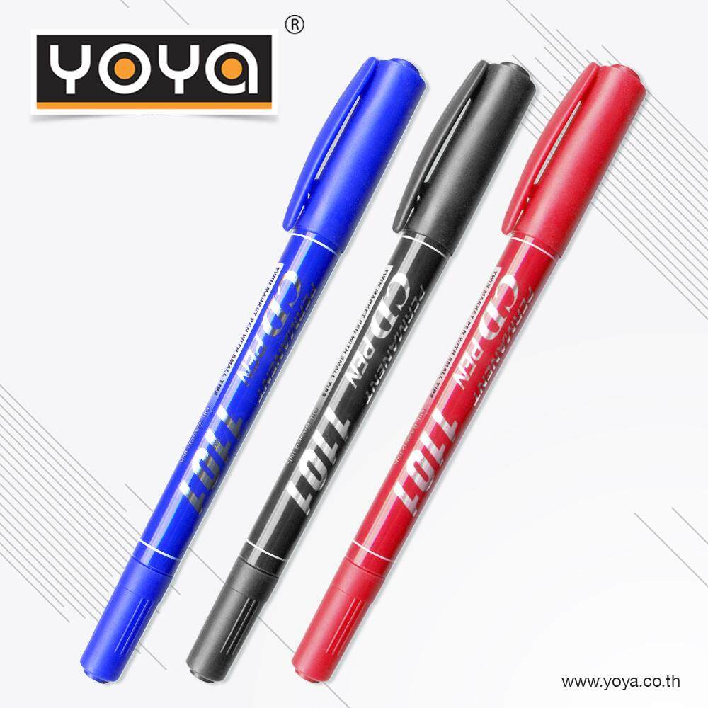 YOYA Twin-Tips Permanent CD Pen ปากกาเขียน ซีดี ดีวีดี #1101 (1 ด้าม)