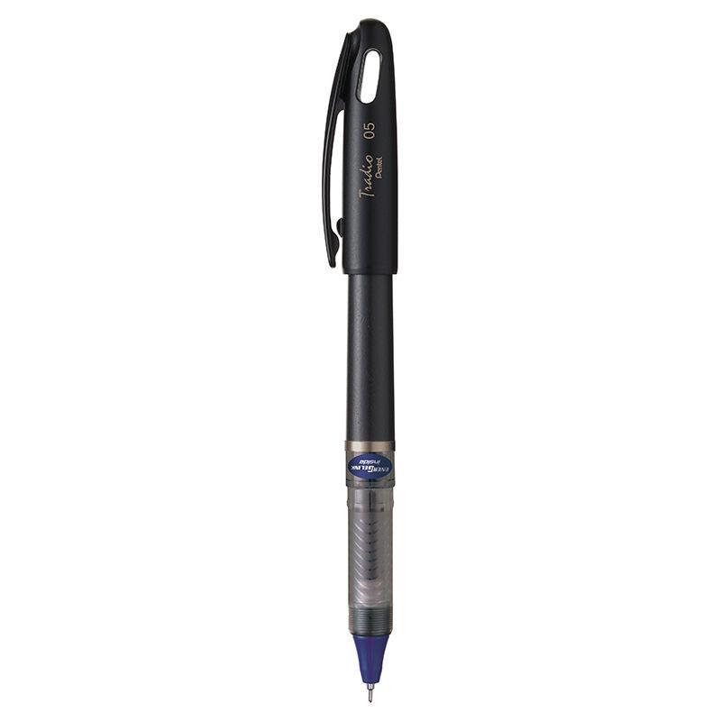 Electro48 เพนเทล ปากกาหมึกเจล รุ่น Energel Tradio BLN115A-C ขนาด 0.5 มม. ด้ามสีดำ หมึกสีน้ำเงิน