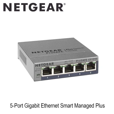 Netgear (GS105E) 5-Port Gigabit Ethernet Smart Managed Plus Switch ประกันศูนย์ไทย