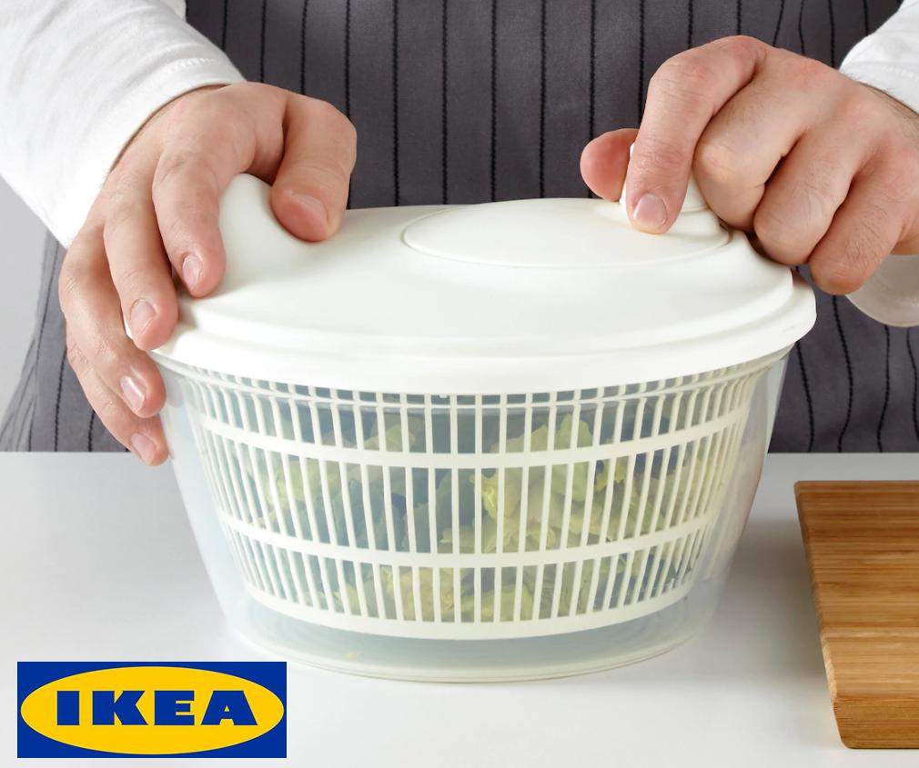 IKEA TOKIG ที่สลัดน้ำผัก ถังปั่นนสิ่งของ ปั่นน้ำออก ปั่นผ้า ล้างผัก