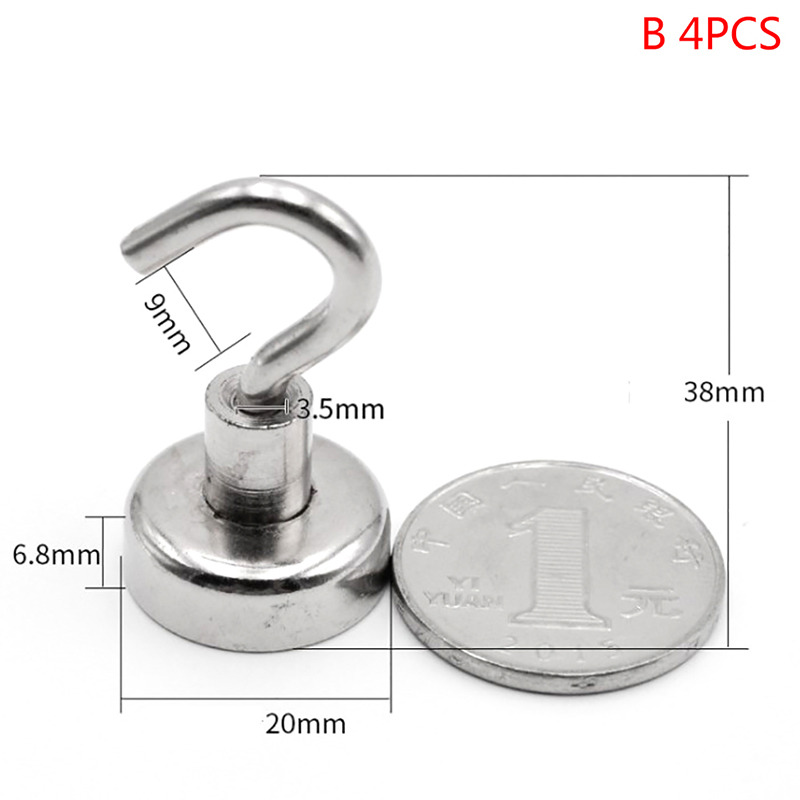 YKS mmico 4pcs Strong Hooks Heavy Duty Wall Hanging Hanger Base