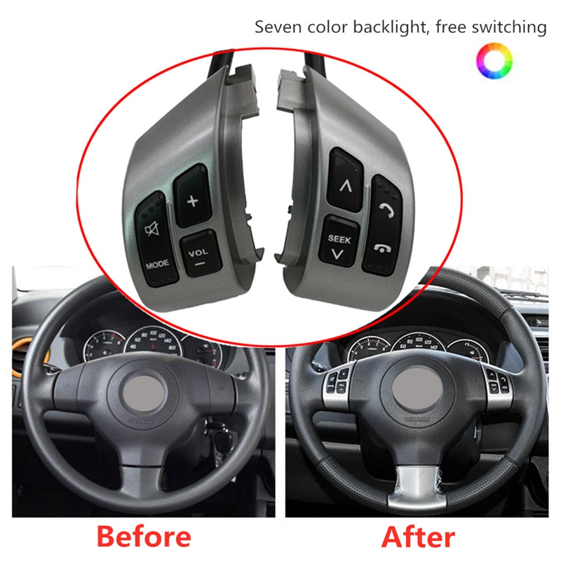 Steering Wheel Button Switch Audio Volume Bluetooth Phone Media Control Button Switch for Suzuki SX4 Swift 2006-2013