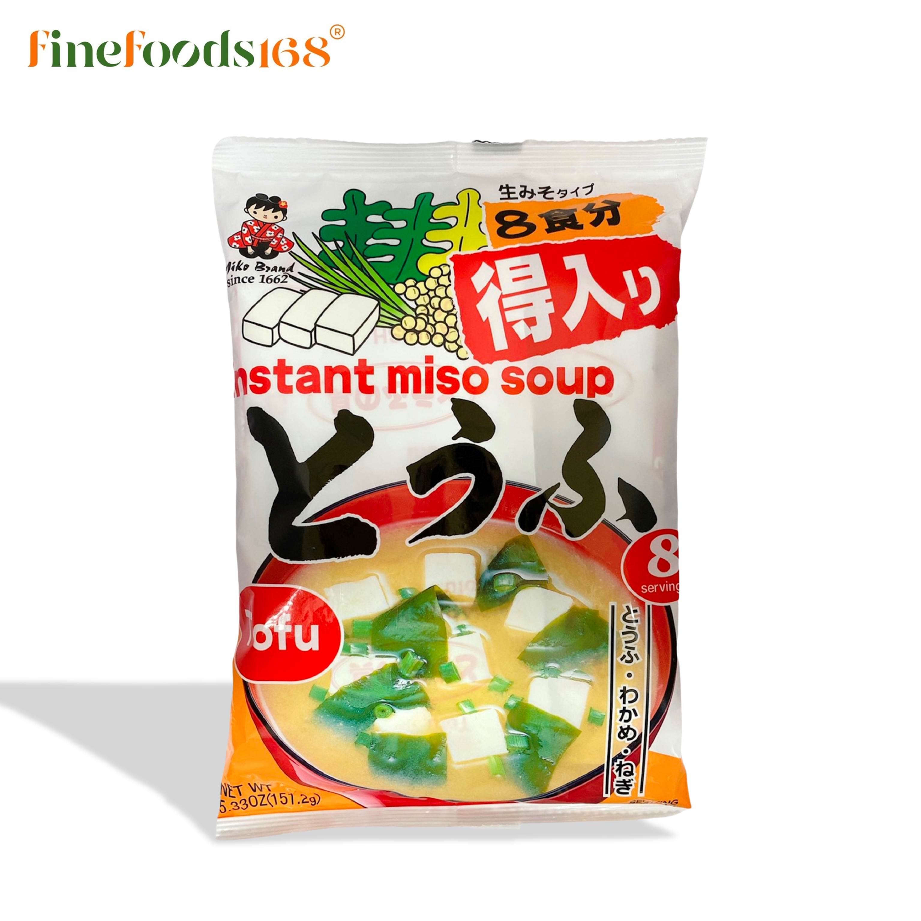 ชินซูอิชิ ซุปมิโซะ เต้าเจี้ยวกึ่งสำเร็จรูปผสมเต้าหู้ญี่ปุ่น 151.2 กรัม Shinsyuichi Instant Miso Soup Tofu 151.2 g.