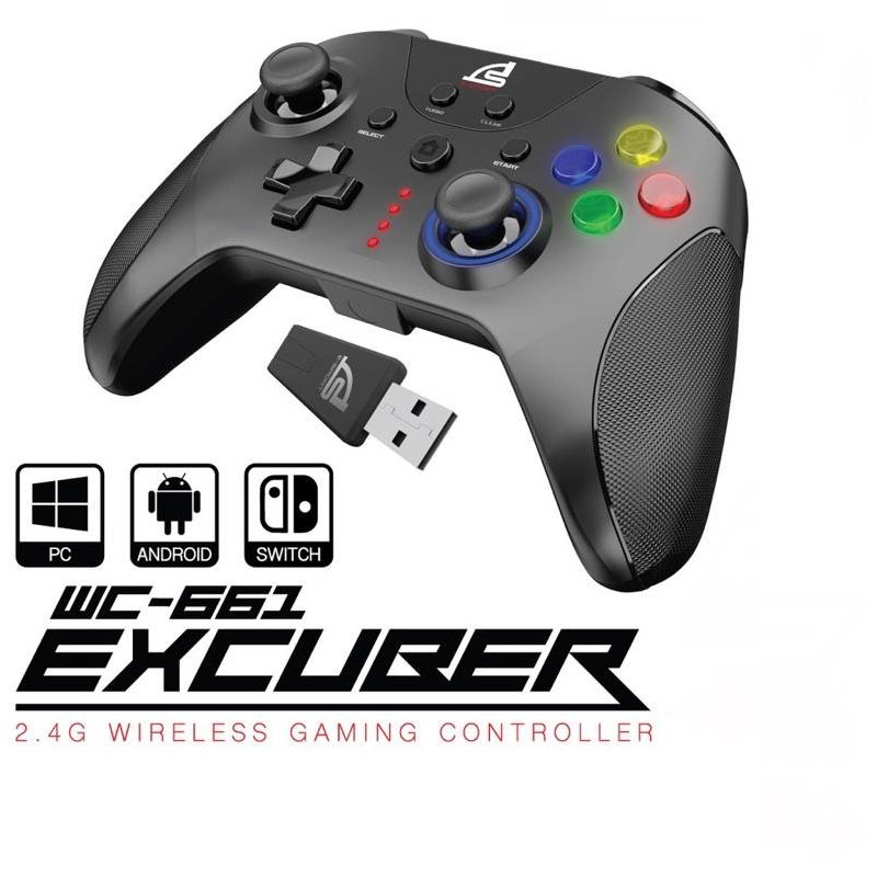Signo Controller SIGNO E-Sport 2.4G Wireless Gaming Controller รุ่น EXCUBER WC-661 (จอย ...