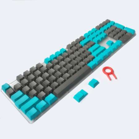 PBT keycaps Side/Front Printed ANSI Cherry MX Key Caps Blue Gray For 87/104/108/Anne Pro 2 MX Switches Mechanical Keyboard SH Store