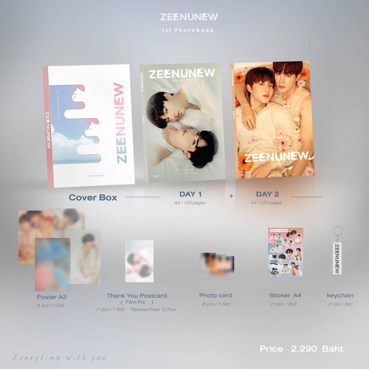 ZeeNuNew 1st Photobook + Photo Cards (random) #ZeeNunew #ZeePruk