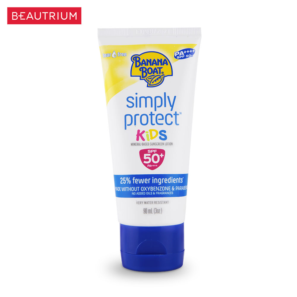BANANA BOAT Simply Protect Kids Sunscreen Lotion SPF50+ PA++++ โลชั่นกันแดด 90ml