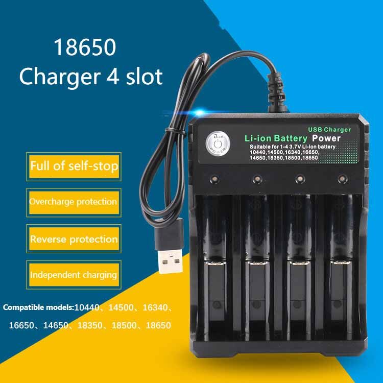 【miễn phí vận chuyển/COD】NAYA 3.7V 18650 Sạc Pin Li-ion 4 kênh LiitoKala PD-4 18650 Sạc hoàn toàn tự động cắt hỗ trợ AA/18650/ Ni-Cd/NiMH/Li-ion/Lifepo4