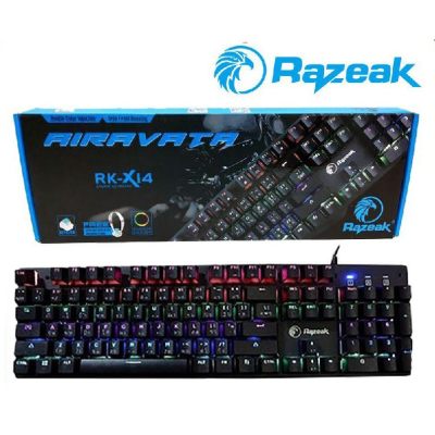 เกมมิ่งคีย์บอร์ดแบบ Hybrid Mechanical RazeakGaming Keyboardรุ่นRK-X14 สุดเท่ ขนาดเล็กกระทัดรัด เกมมิ่งคีย์บอร์ดแบบ Hybrid Mechanical RazeakGaming Keyboardรุ่นRK-X14 สุดเท่ ขนาดเล็กกระทัดรัด