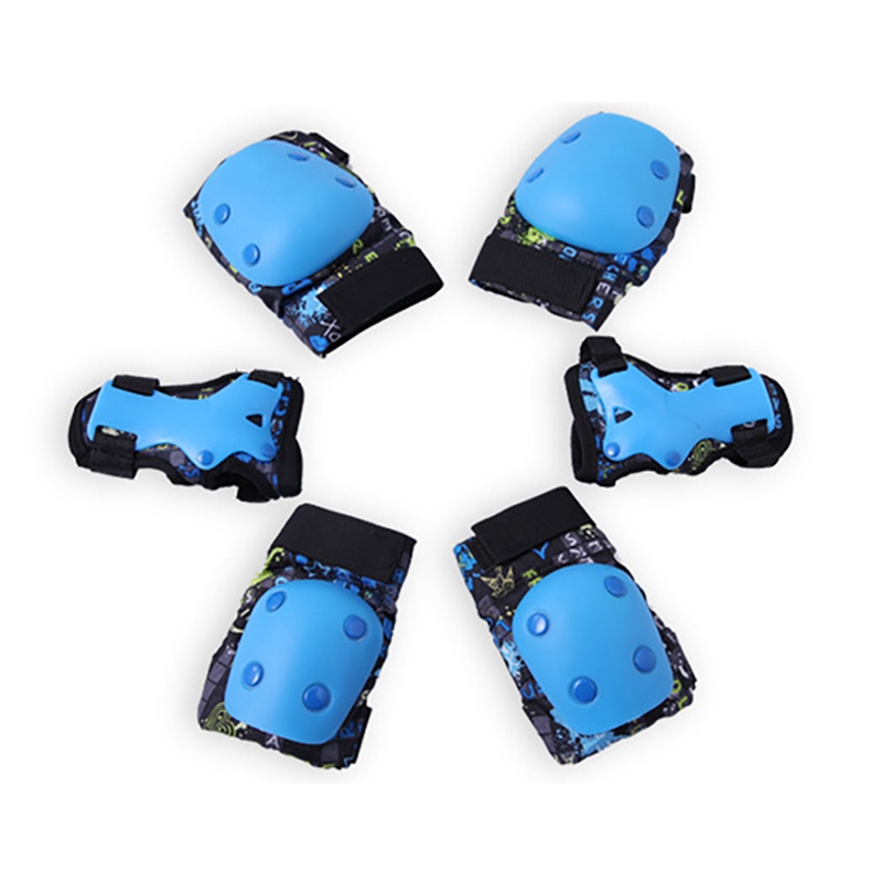 6Pc Rollerblading Skateboarding for Kid Elbow Knee Pads Wrist Guards