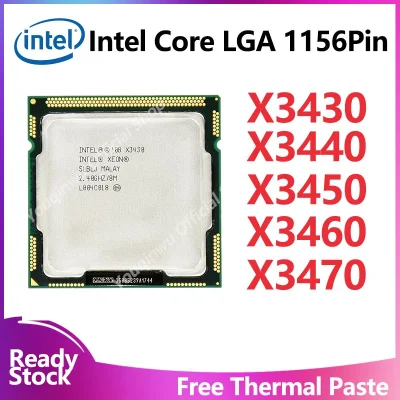 อุปกรณ์เสริม Xeon Cpu X3430 X3440 X3450 X3460 X3470 สําหรับ Cpu Processor Lga 1156 Pin Cpu