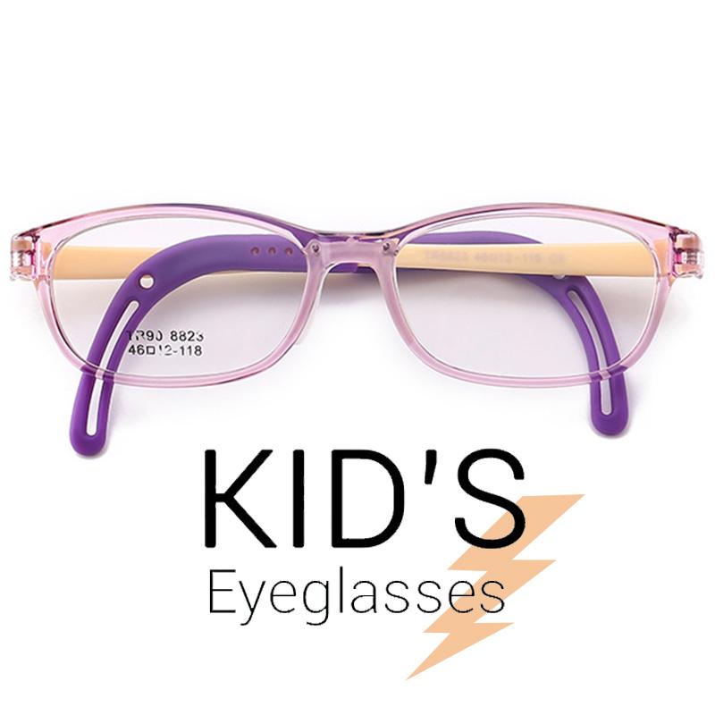 แว่นตาเกาหลีเด็ก Fashion Korea Children แว่นตาเด็ก รุ่น 8823 C-5 สีชมพูขาครีม กรอบแว่นตาเด็ก Square ทรงสี่เหลี่ยม Eyeglass baby frame ( สำหรับตัดเลนส์ ) วัสดุ TR-90 เบาและยืดหยุนได้สูง ขาข้อต่อ Kid eyewear Glasses