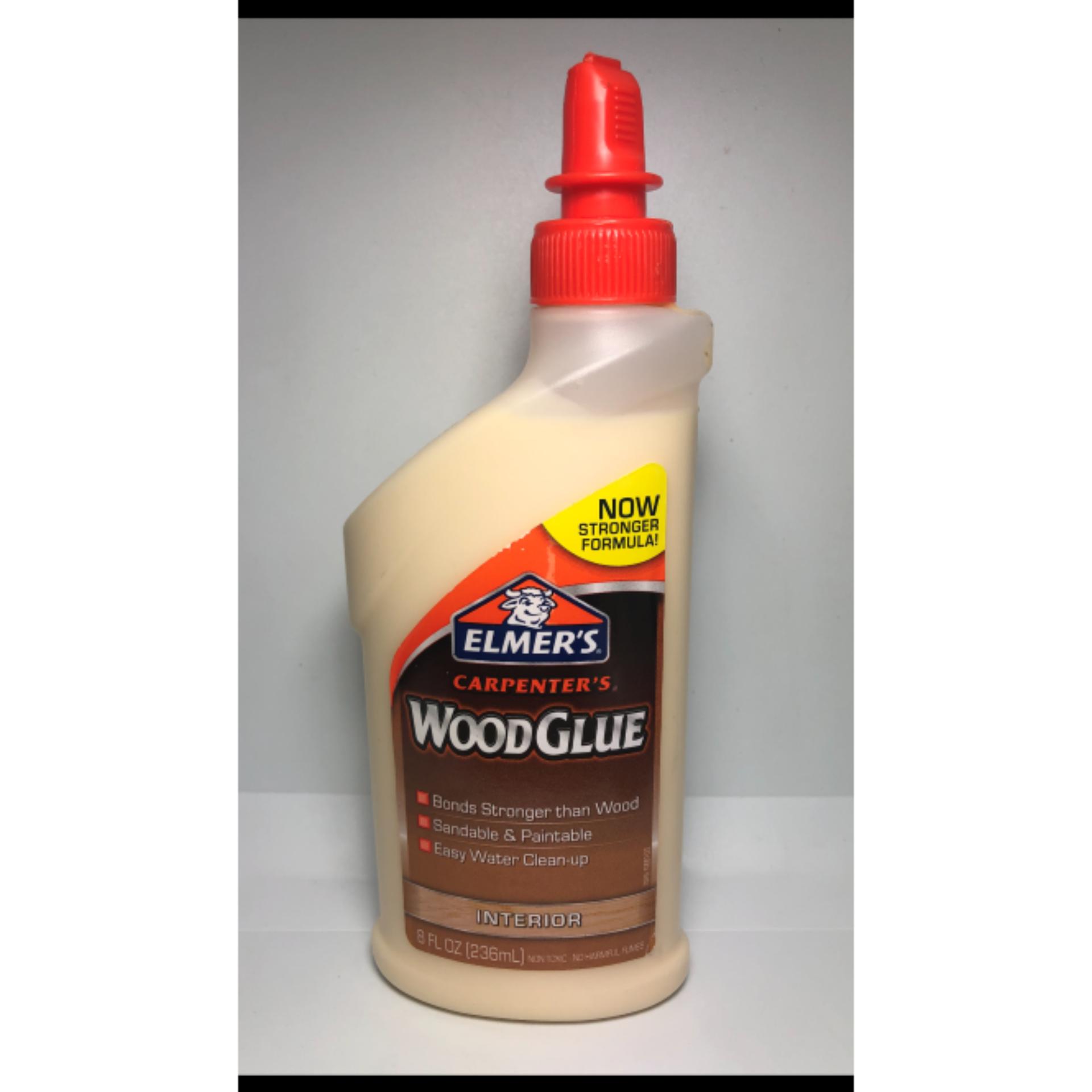 ELMER'S Carpenter's Wood Glue, Interior, 8 Ounces กาวลาเท็กซ์ สำหรับติด
