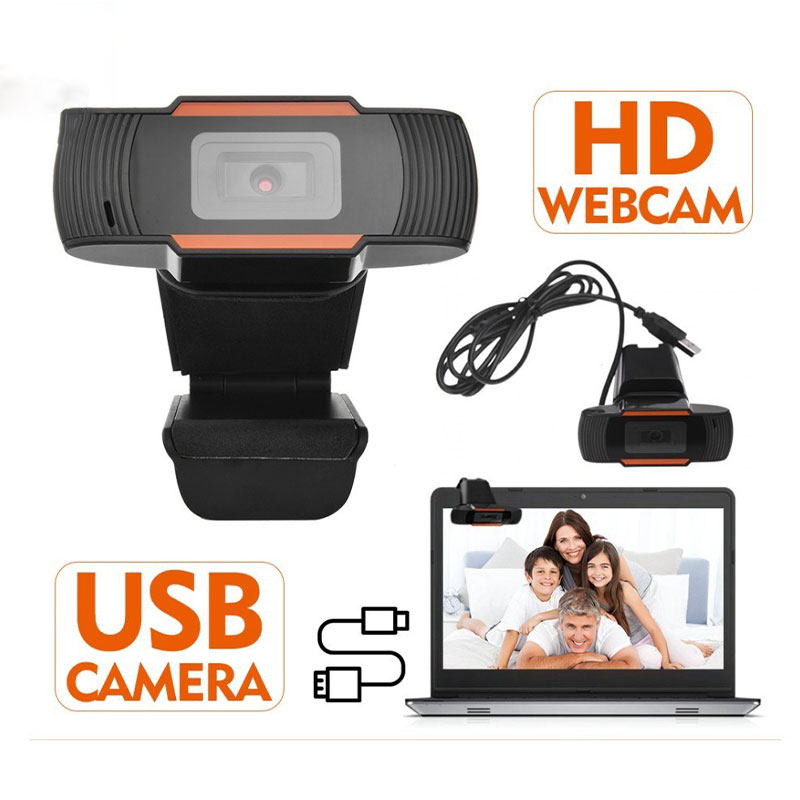 กล้องเว็บแคม(WEBCAM)Built in Microphone ความละเอียด HD 720P ใช้เรียนออนไลน์ ประชุมออนไลน์ กล้องคอมพิวเตอร์/โน็ตบุ๊ค