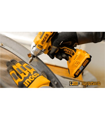 INGCO สว่านไขควงกระแทกไร้สาย 20 โวลท์ CIRLI2002 (A) #Brushless Motor ...