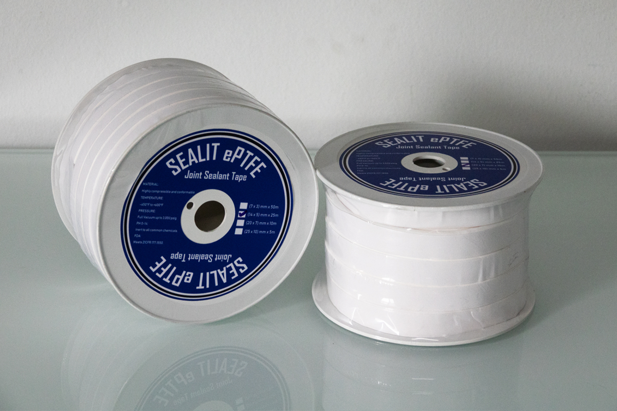 Joint Sealant Tape, PTFE (ปะเก็นสำเร็จรูป) ขนาด 10×03×25 ปะเก็นเทฟล่อน