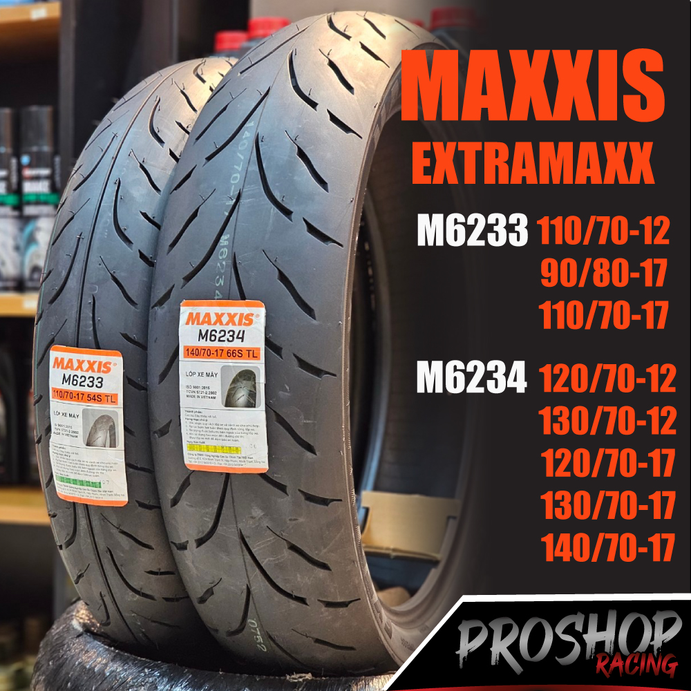 Lốp Maxxis M6233 M6234, cỡ 17 cho Ninja300 R3 R15 MT15 CBR150.