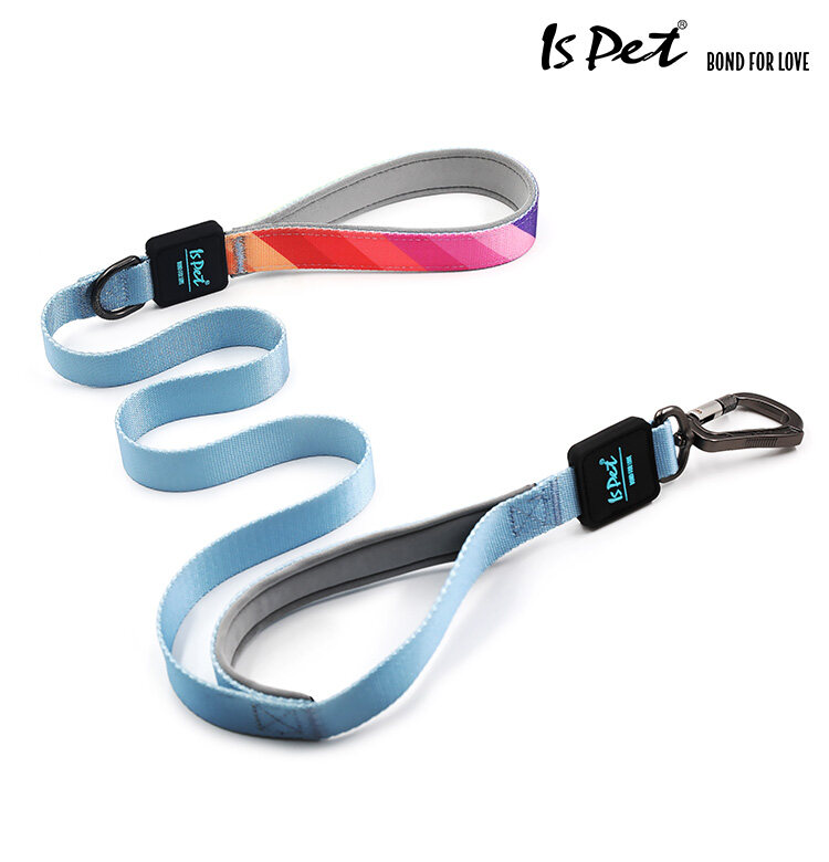ISPET - Dual Handle Leash 2.5cm. สายจูงสุนัข (Blue)