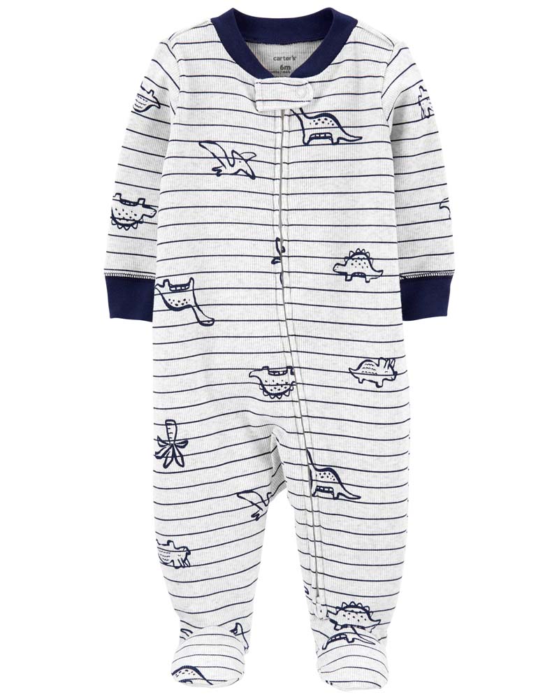 Kiddo Pacific Carter's เสื้อผ้าเด็ก Dinosaur 2-Way Zip Cotton Sleep & Play