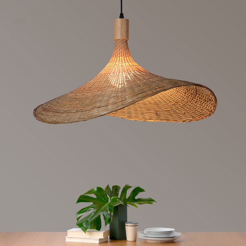 Phòng ngủ hiện đạ đèn chùm Đèn chùm tre đơn giản đèn chùm bàn ăn phong cách bắc âu đèn led trang trí