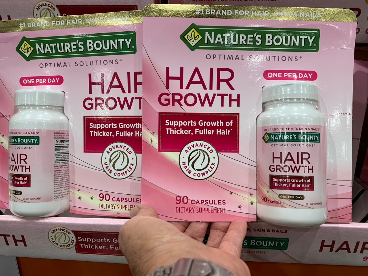 Nature's Bounty Optimal Solutions Hair Growth, 90 Capsules exp: 03/25 |  Lazada.co.th