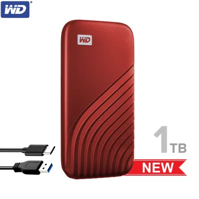 [ส่งฟรี] WD MY PASSPORT SSD 1TB ฮาร์ดดิสก์พกพา TYPE-C, USB 3.0 (WDBAGF0010BRD-WESN) RED สีแดง อ่าน1050MB/S ประกัน SYNNEX 5 ปี
