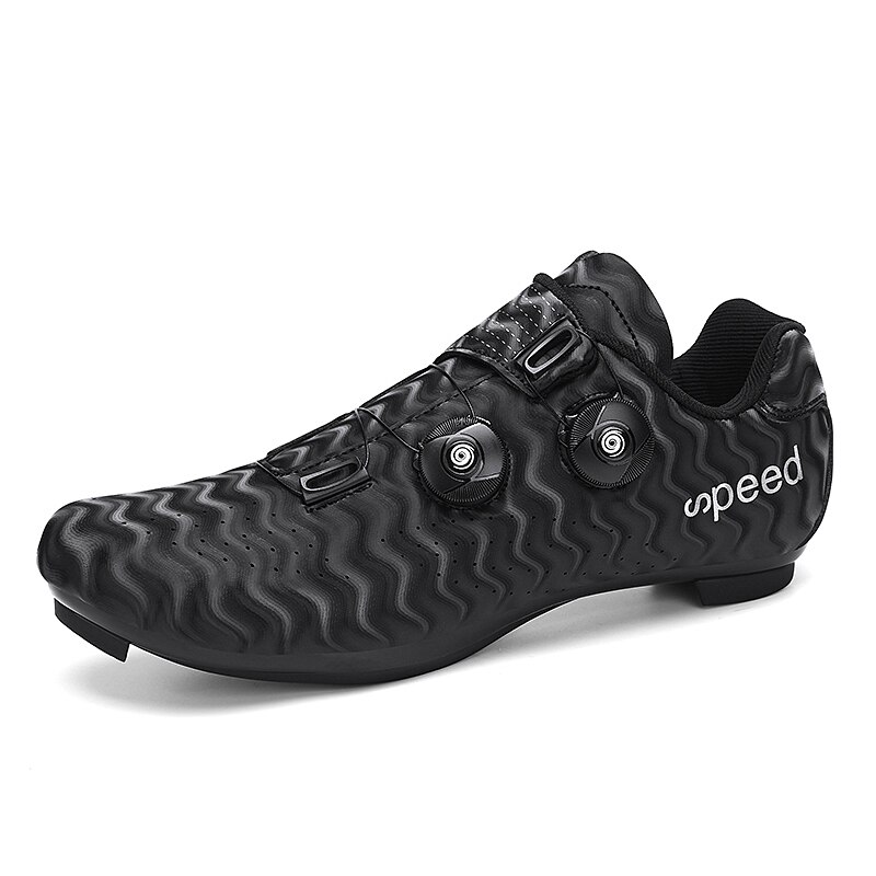 Men Women Sport Cycling Shoes Black Red Road Bike Outdoor Bicycle Sneakers Self-locking Professional Plus Size