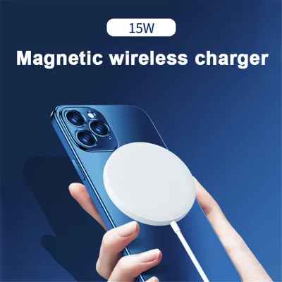 Magsafe for Apple iPhone 12 Pro Max Mini ที่ชาร์จไร้สาย Quick Wireless Charger PD Type-C 15W 20W 5V/2A 9V/2.2A Charging Qi Fast Charge Chager แท่นชาร์จไร้สาย ชาร์จเร็ว ชาร์จแบตไร้สาย ชาร์จไร้สาย